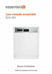 ESSENTIELB ELVI-451i - Lave-vaisselle encastrable