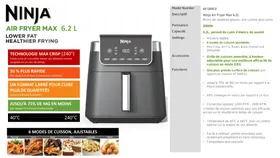 Notice NINJA AF180EU Friteuse sans huile