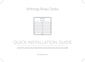 Notice WITHINGS BODY Pèse-personne connecté