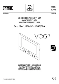 Urmet 1760/32 - Video phone holder