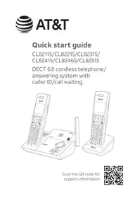 Notice AT&T CL82515 Cordless phone