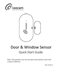 Notice Loocam V6 .P.02.Z Tür- und Fenstersensor