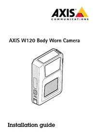 Notice AXIS W120 Câmera corporal