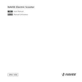Notice NAVEE V50 Electric scooter