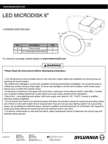SYLVANIA LEDMD561000TS93CWH - Lighting