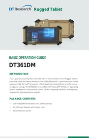 Notice DT Research DT361DM Tablette robuste