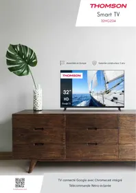 Notice THOMSON 32HG2S14 TV LED