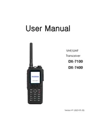 Notice MAXON DX-7400 Transceiver