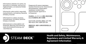 Notice Valve STEAM DECK Consola de juegos