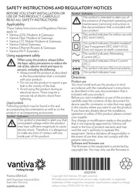 Notice Vantiva LTE MOBILE MODEMS & GATEWAYS Modem and router
