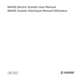 Notice NAVEE S65C Electric scooter