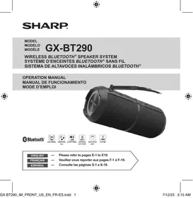 GX-BT290 SHARP