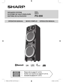 SHARP PS-990 - Système de haut-parleurs