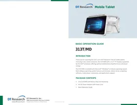 Notice DT Research 313T/MD Tablette