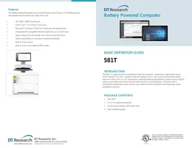 Notice DT Research 581T Ordinateur