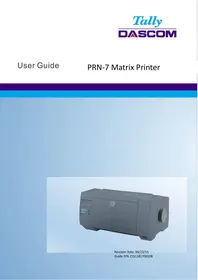 Notice Tally Dascom PRN-7 Imprimante