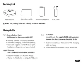 Notice HPRT L5S Imprimante