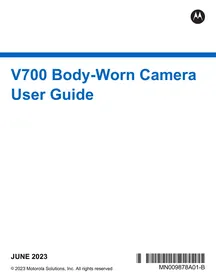 MOTOROLA V700 - Body Camera
