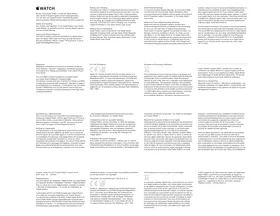 Notice APPLE APPLE WATCH Smartwatch