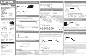 Notice Lutron LU-TO5-DL Éclairage