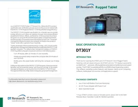 Notice DT Research DT301Y Tablette