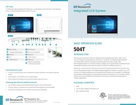 Notice DT Research 504T écran médical