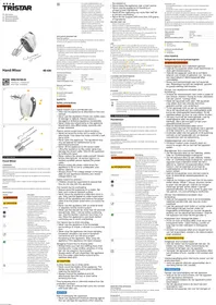 TRISTAR MX-4203 - Mixeur ou batteur