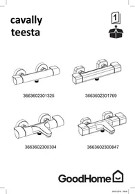 Notice GOODHOME TEESTA Mitigeur de douche thermostatique