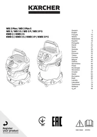 WD 2 Plus / WD 2 Plus S WD 3 / WD 3 S / WD 3 P / WD 3 P S KWD 2 / KWD 2 S KWD 3 / KWD 3 S / KWD 3 P / KWD 3 P S KARCHER