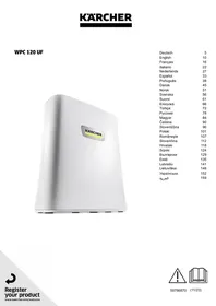 Notice KARCHER WPC 120 UF Filtre à eau