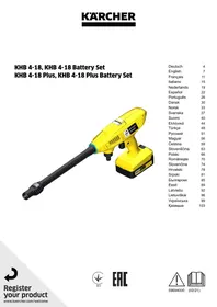KARCHER KHB4-18, KHB4-18 Battery Set KHB4-18 Plus, KHB4-18 Plus Battery Set - Nettoyeur mobile
