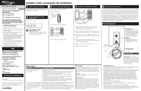 Notice Lutron HRST-ANF Commande de ventilateur
