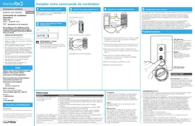 Notice Lutron RRST-ANF Commande de ventilateur