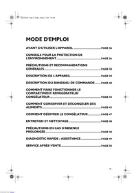 Notice WHIRLPOOL ARC 6680/IX Réfrigérateur combiné