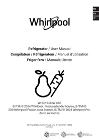 Notice WHIRLPOOL WHD2 6472W X4E Réfrigérateur combiné