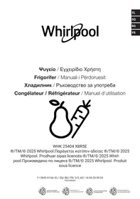 Notice WHIRLPOOL WHK 25404 XBR5E Réfrigérateur combiné