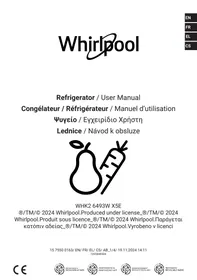Notice WHIRLPOOL WHK2 6493W X5E Réfrigérateur combiné