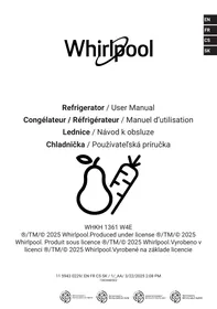 Notice WHIRLPOOL WHKH 1361 W4E Réfrigérateur combiné