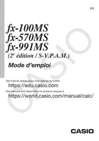 CASIO fx-100MS (2e édition / S-V.P.A.M.) - Calculatrice scientifique