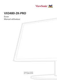 VIEWSONIC VX3480-2K-PRO - Écran