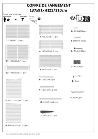 BRICO DEPOT 3700863622520 - Coffre de rangement