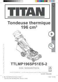 Notice TITAN TONDEUSE THERMIQUE TRACTéE Tondeuse thermique