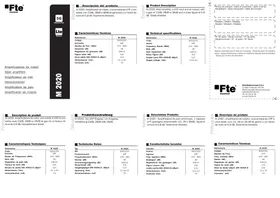 Notice FTE M2020 Préampli de mât