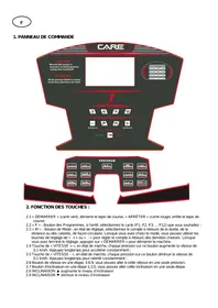 Notice CARE FITNESS CT-703 Tapis de course