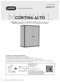 Notice KETER CORTINA ALTO Armoire de rangement