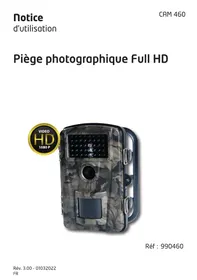 Notice OPTEX 990460 CAM460 Caméra de surveillance