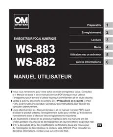 Notice OM SYSTEM WS 882 Microphone