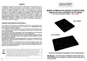 KITCHEN CHEF KCYL20K68 - KCYL35DC06 - Rechaud