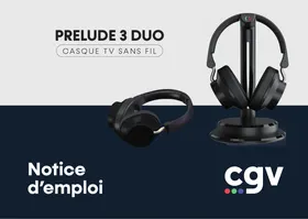 CGV PRELUDE 3 DUO - Casque TV sans fil