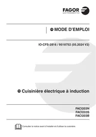 FAGOR FACI203N - FACI203S - FACI203B - Cuisinière